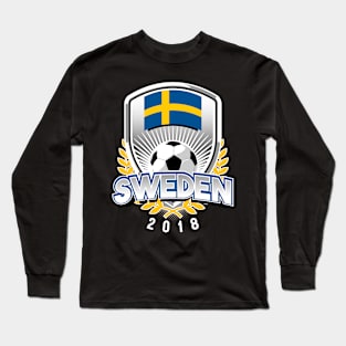 Sweden Soccer 2018 Long Sleeve T-Shirt